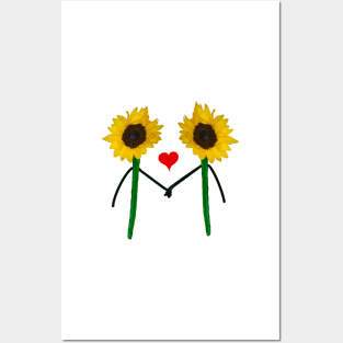 The Best Valentine’s Day Gift ideas 2022, Sunflowers holding hands, Valentine’s Day box idea, what to get a guy for valentines day Posters and Art